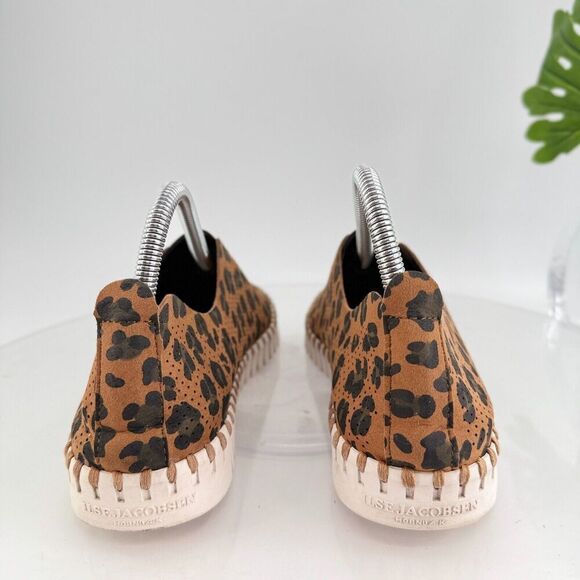 Ilse Jacobsen Women Tulip Flat Size 40 10 Slip On Shoe Brown Perforated Fabric - Picture 8 of 14